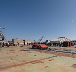 John F. Kennedy (CVN 79) Dead-Load Testing