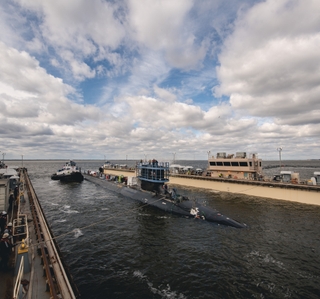 Virginia-class submarine Massachusetts (SSN 798) Rollout and Launch