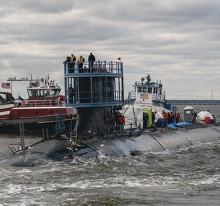 Virginia-class submarine Massachusetts (SSN 798) Rollout and Launch