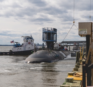 Virginia-class submarine Massachusetts (SSN 798) Rollout and Launch
