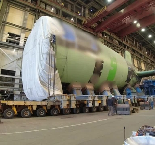Newport News Shipbuilding Transfers Virginia-Class Submarine Arizona (SSN 803) Stern to a Sea Shuttle