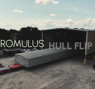 ROMULUS 190 Hull Flipped