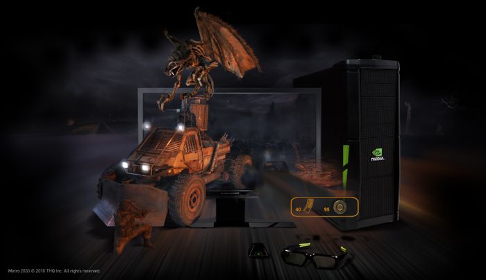 3D Vision 3D PC Alienware Monitor METRO 2033