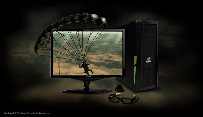 3D Vision 3D PC Viewsonic Monitor Just Cause 2