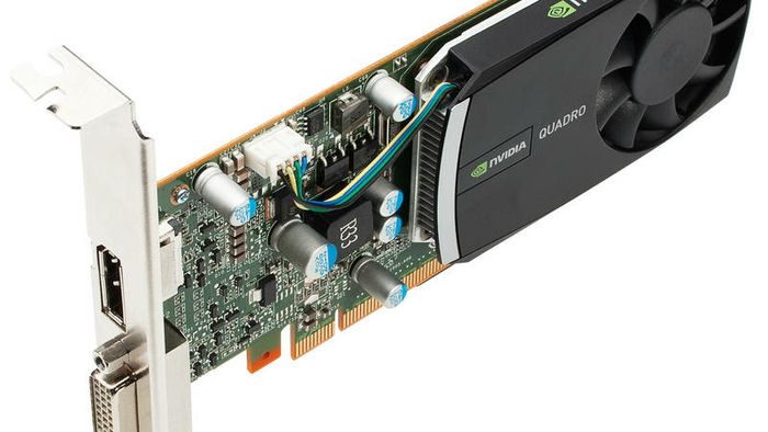 NVIDIA Quadro 400 - top side 3 quarter image