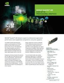 NVIDIA Quadro 400 datasheet