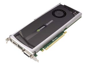NVIDIA Quadro 4000 for Mac -- 3 qtr flat shot