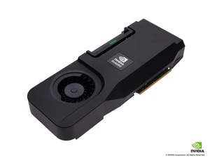 The new NVIDIA Quadro discrete GPU for All-In-One workstations (stand alone 3 qtr card shot)