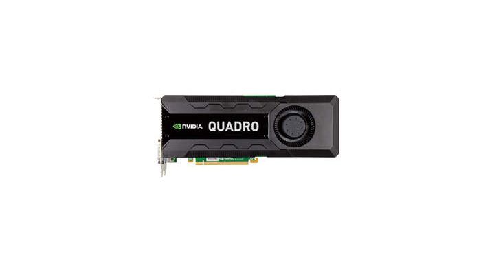 New NVIDIA Quadro K5000 professional graphics card - front shot