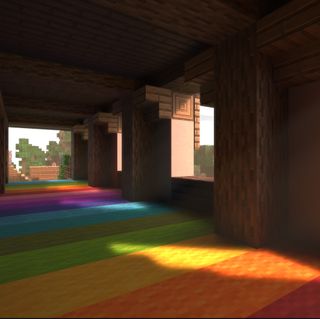 Minecraft with RTX On