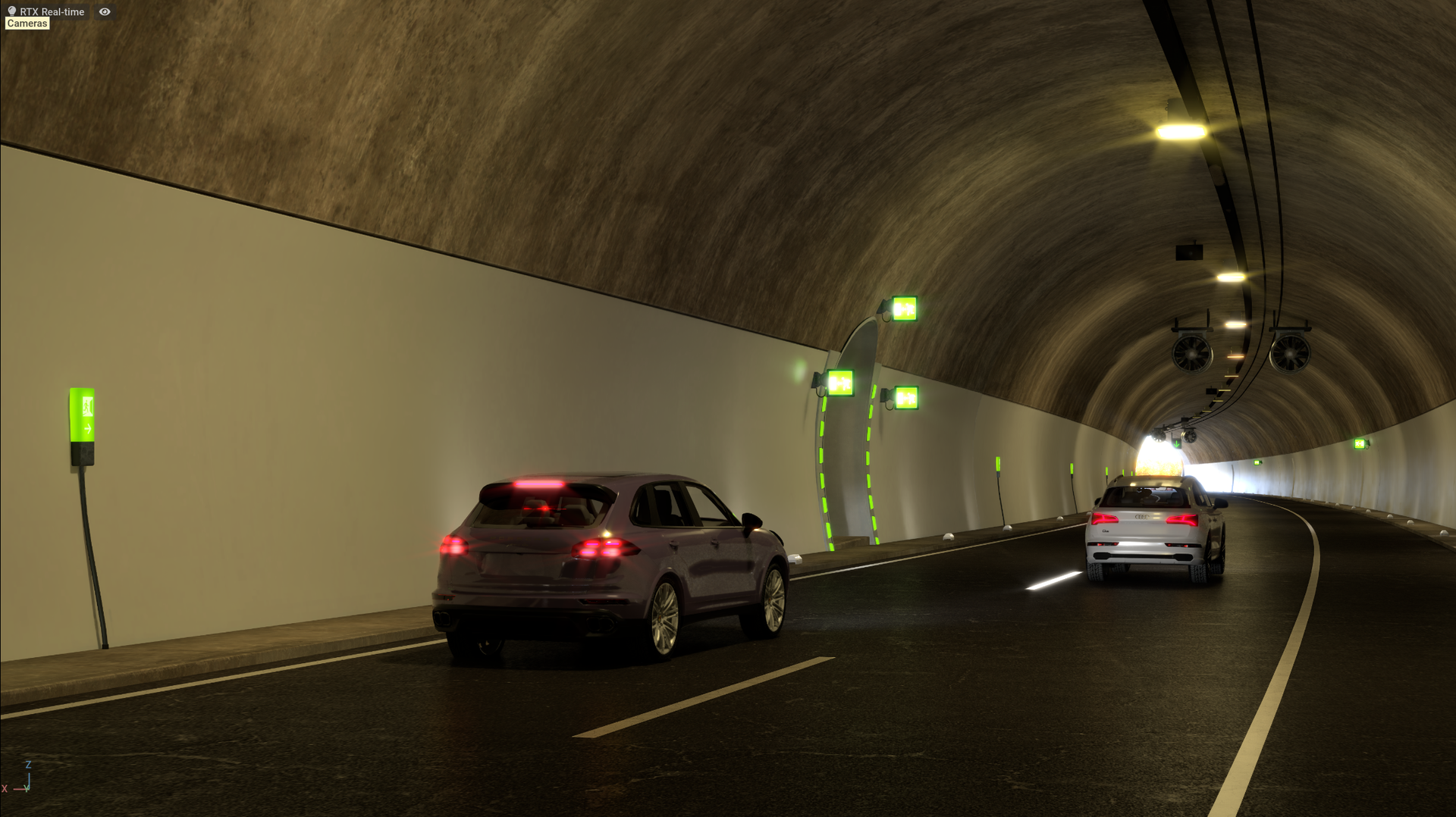NVIDIA DRIVE Sim Tunnel Scene