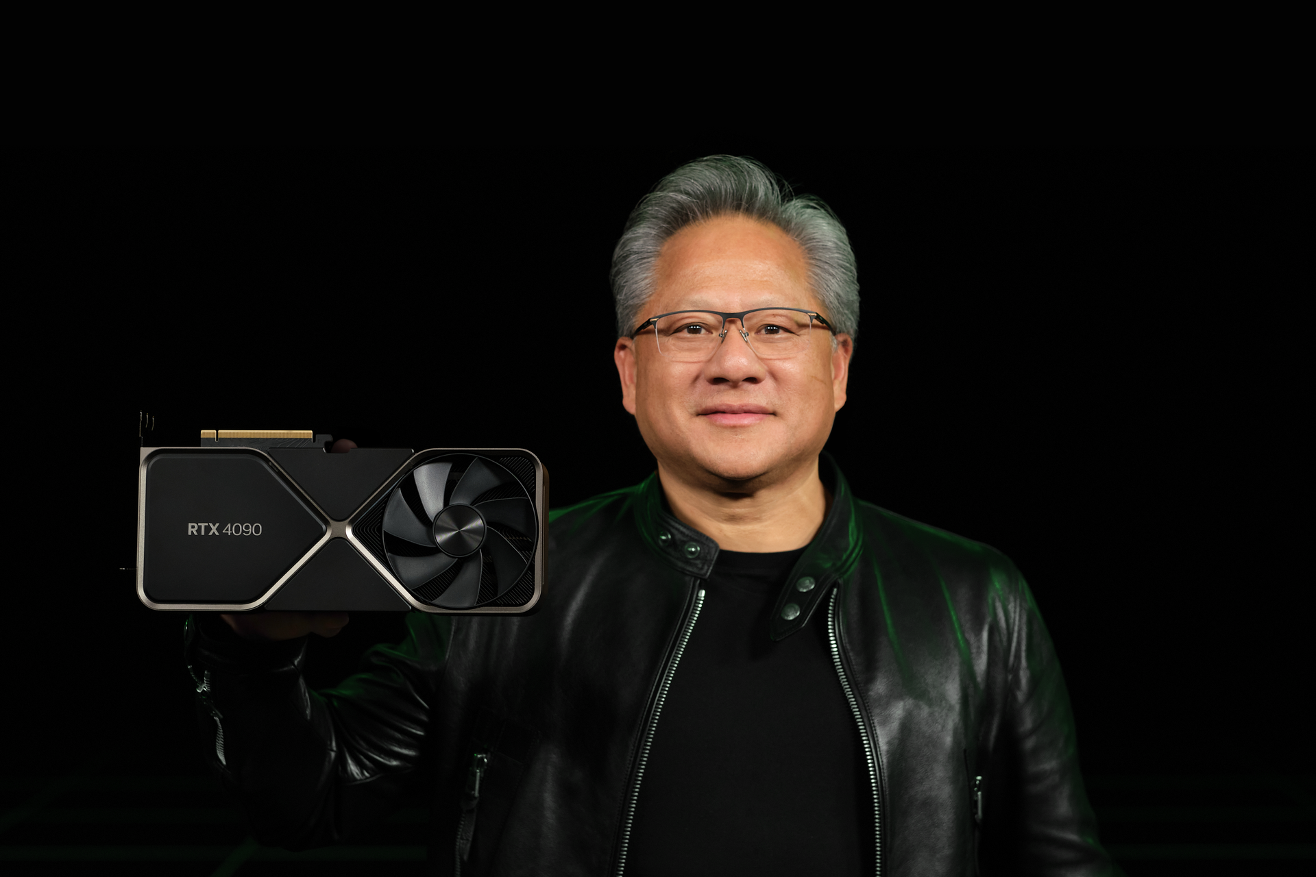 NVIDIA CEO Jensen Huang With GeForce RTX 4090