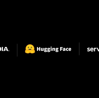 ServiceNow, Hugging Face, and NVIDIA Logos