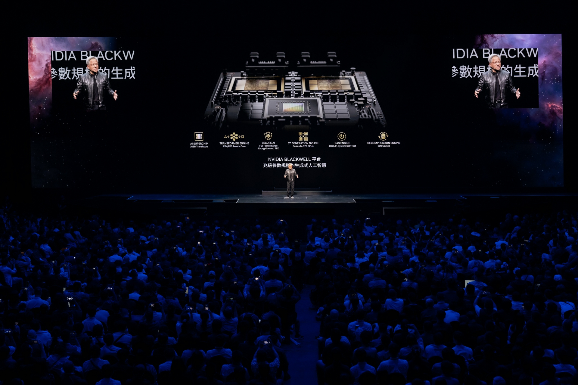 NVIDIA CEO Jensen Huang Showcases Blackwell