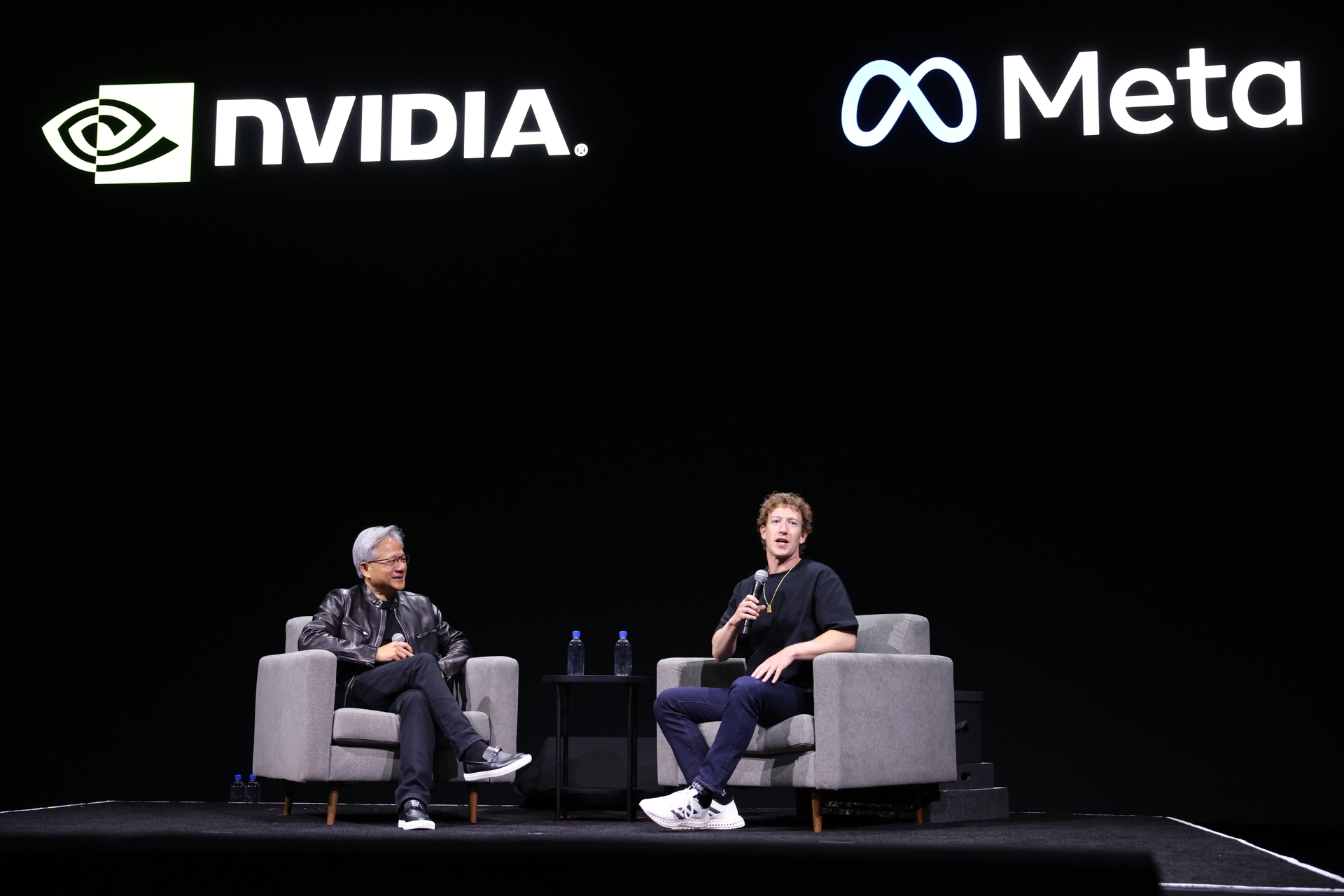 NVIDIA CEO Jensen Huang With Meta CEO Mark Zuckerberg
