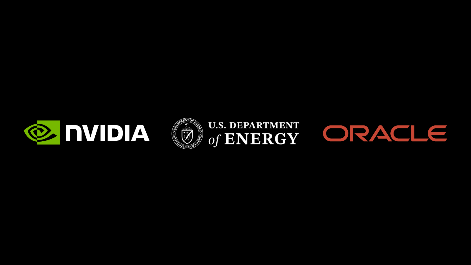 NVIDIA, the U.S. Department of Energy and Oracle