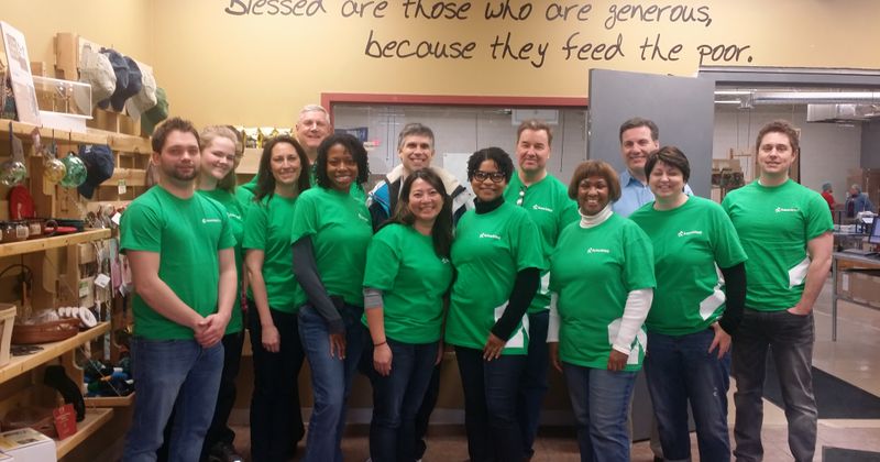 Associated Bank Private Client & Institutional Services colleagues volunteer time to pack food for Feed My Starving Children Associated Bank Private Client & Institutional Services colleagues volunteer time to pack food for Feed My Starving Children