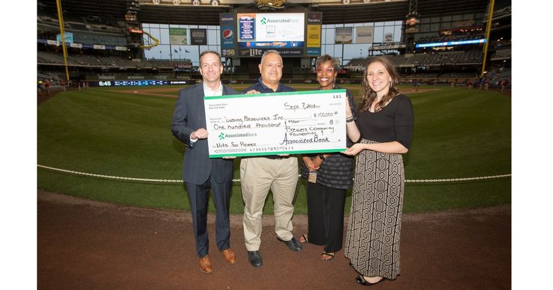 $100,000 donation from Associated Bank and Brewers Community Foundation to assist home repair in the Milwaukee Area