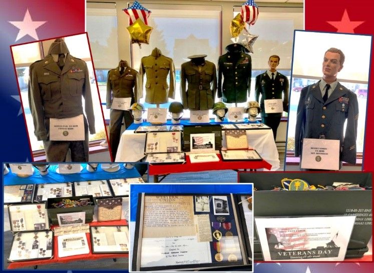 The veterans display at the South Milwaukee branch