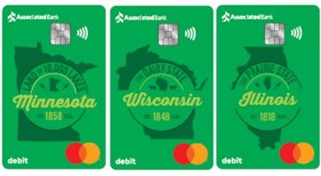Associated Bank goes vertical and makes a ‘state’ment with all new debit card designs