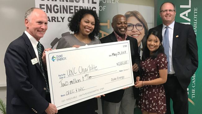 UNC Charlotte receives $2 million boost from Duke Energy Foundation 