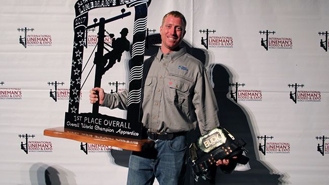Duke Energy linemen rope in 18 awards at world rodeo competition with apprentice winning best in world