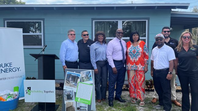 Mayor and city officials tour Rebuilding Together Tampa Bay's home makeover efforts in south St. Petersburg