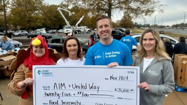 Duke Energy celebrates Giving Tuesday with more than $300,000 in ‘surcee’ contributions to help fight hunger in South Carolina