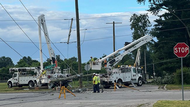 Duke Energy crews restore power to more than 43,000 from supercell storm affecting more than 95,000 customers