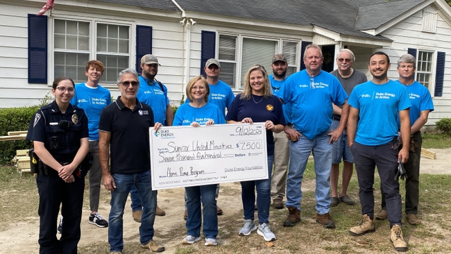 Duke Energy provides $100,000 in grants to support organizations providing senior home ramp programs in South Carolina 