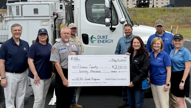 Duke Energy supports first responders with $500,000 in grants for emergency preparedness in South Carolina 