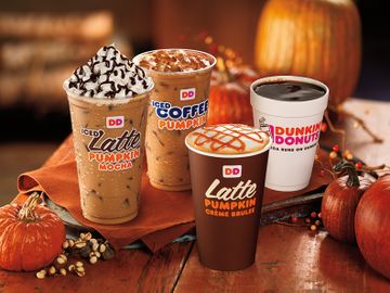 NEW PUMPKIN CRÈME BRULEE COFFEE AND LATTES  JOIN DUNKIN’ DONUTS’ FALL LINEUP IN SEPTEMBER
