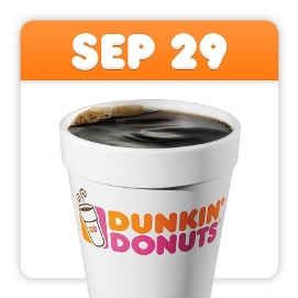Dunkin’ Donuts Celebrates National Coffee Day