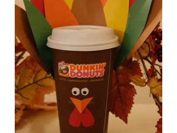 Crafting Runs on Dunkin’: DIY Thanksgiving Turkey Latte Cup