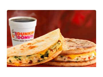 Eat Smarter in 2011: Dunkin’ Donuts Unveils Two New Varieties of Egg White Wake-Up Wraps