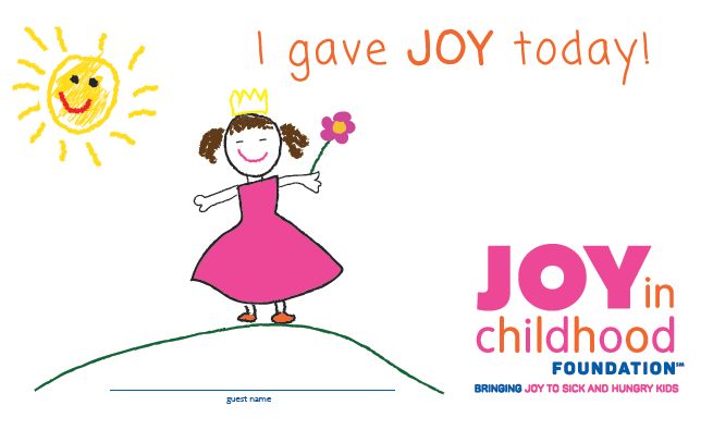Help Us Bring Joy This Month through the Joy in Childhood Foundation℠ Community Cups® Program