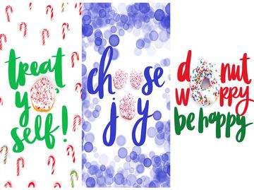 Bring the Joy of Donuts to Your Mobile Screen with Festive Wallpapers