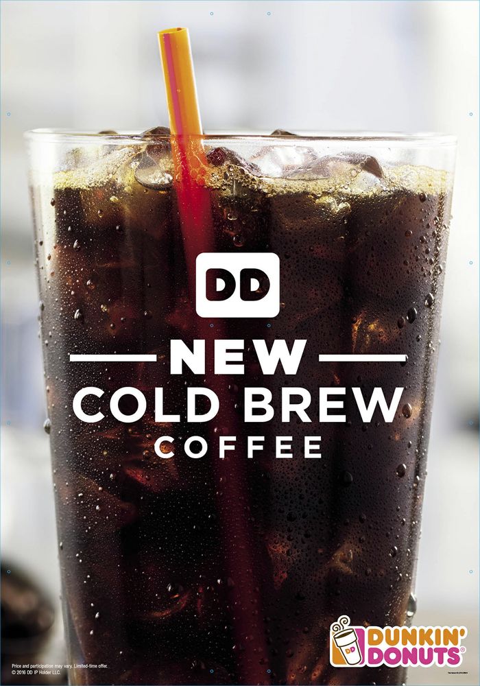 Dunkin’ Donuts Adds Cold Brew Coffee to Menu