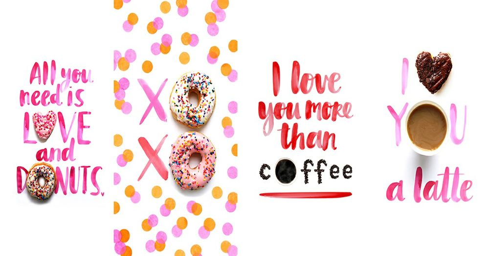 Valentine’s Day Themed Mobile Wallpapers from Dunkin’ Donuts