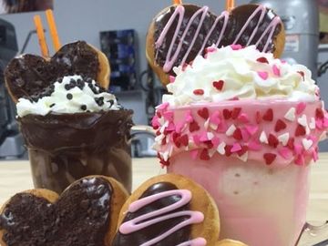 You Need to Try Our Heart Donut Freak Shakes This Valentine’s Day
