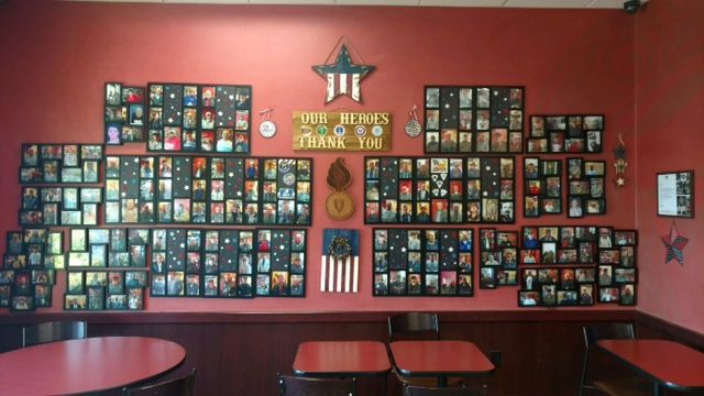 How One Local Dunkin’ Created a Wall of Heroes