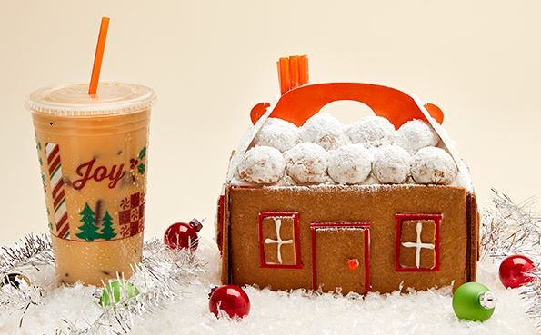 Celebrate National Gingerbread House Day with This DIY MUNCHKINS® Box Gingerbread House