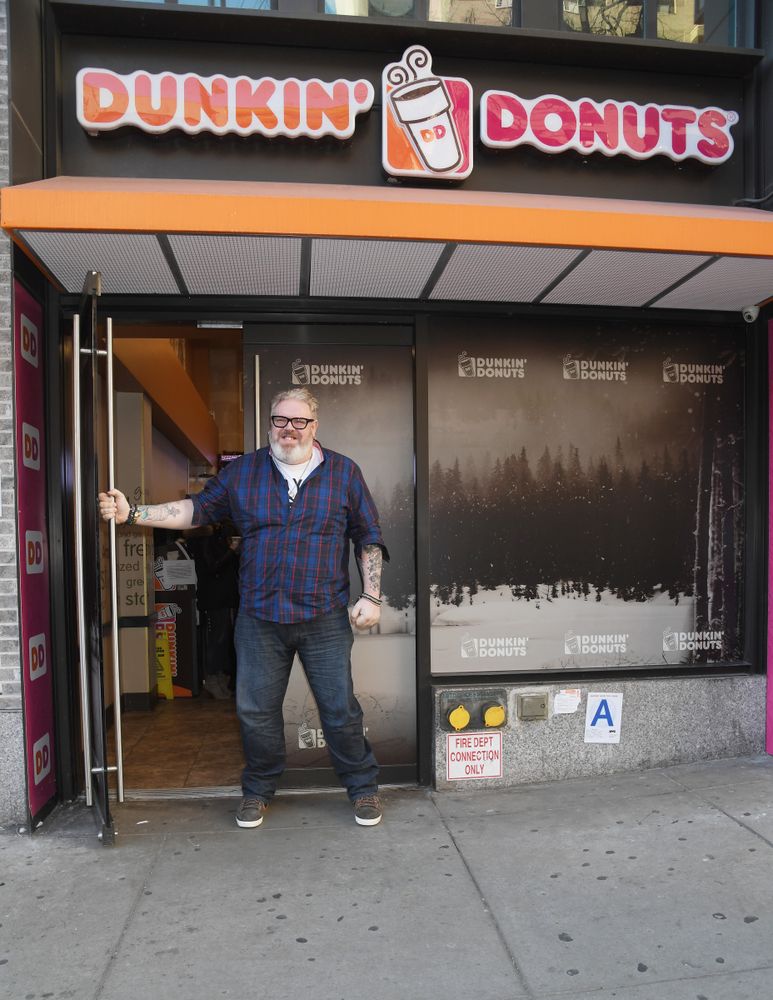 Kristian Nairn, aka Hodor from Game of Thrones Welcomes Winter with Dunkin’ 