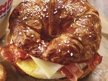The Story Behind Our New Mashup: Pretzel Croissant Breakfast Sandwich