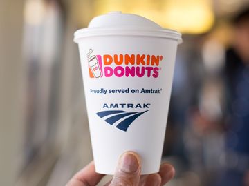 Dunkin’ Donuts and Amtrak® Expand Partnership with Hot Coffee Service On Board Amtrak® Northeast Regional Trains Beginning Today