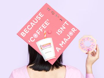 How To Decorate Your Dunkin’-inspired Graduation Cap