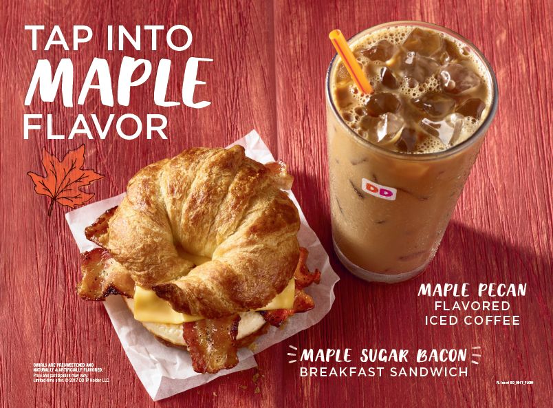 Tap Into Maple on Monday: Free Maple Pecan Coffee And More  at Select Maple Street Dunkin’ Donuts Shops on August 28