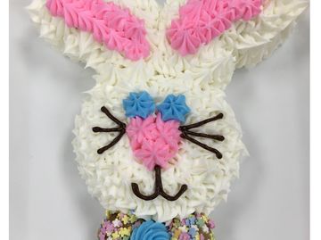 Celebrate Easter with this DIY Pull-Apart Bunny Donut Cake