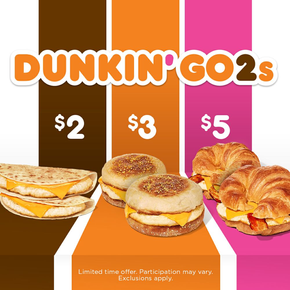 Dunkin’ Donuts Doubles Down on Value with Launch of New Dunkin’ Go2s 