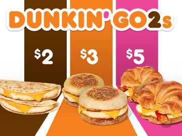 Dunkin’ Donuts Doubles Down on Value with Launch of New Dunkin’ Go2s 